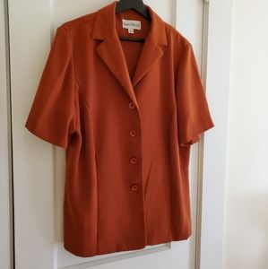 Vintage burnt orange blouse